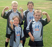 Medal presentation at Lisburn Cul Camp