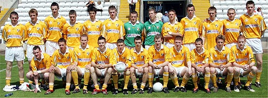 The Antrim Minor Football Panel 2006 who reached the All-Ireland Quarter Final